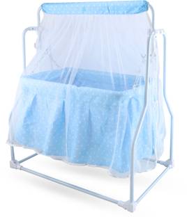 mama luv mee Premium Quality Cozy Baby Cradle with Swing | Mosquito Net | Baby Palna
