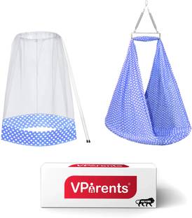 VParents Toddler Baby Swing Cradle with Mosquito Net and Spring