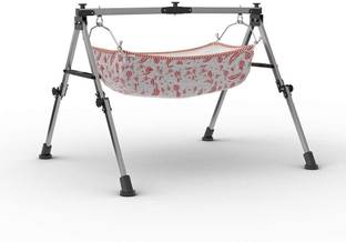 A to Z Hub Baby Boy's and Girl's Attractive Square Pipe Design Portable Folding Swing