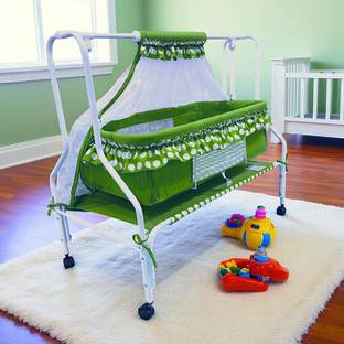 KIDDERY Ares Baby Cradle Swing & Mosquito Net Newborn Crib Comfortable Bed for Babies