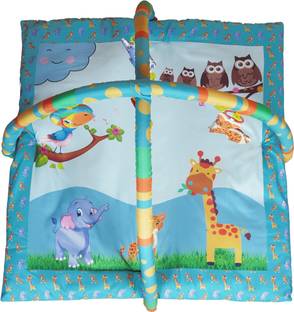 himanshu tex Baby Play mat Activity Play Gym for Baby with Soft Hanging Baby Toys