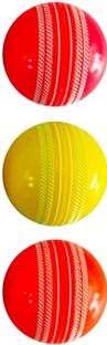 ParshvGroups Wind Ball for Cricket (Pack of 3), Wind Ball for Practice and Competitive Match Cricket Synthetic Ball