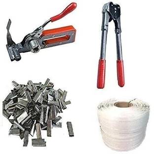 MADHULI Heavy-Duty Strapping Packing Tool Kit (Ratchet Tensioner , Crimper , Strap & Clip) Heavy-Duty Strapping Packing Tool Kit (Ratchet Tensioner, Crimper, Strap & Clip) Manual Crimper