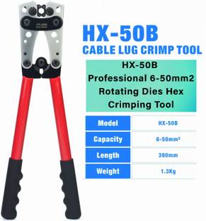 BALRAMA HX 50B 6-50mm2 Wire Cable Lug Crimping Tool Hand Ratchet Terminal Crimp Pliers Diagonal Plier