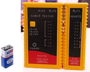 EXPERTRONICS Heavy Lantester With 9v Battery Network Interface Card