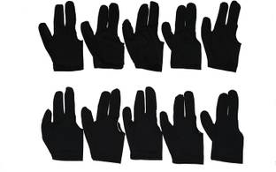 Laxmi Ganesh Billiard 1170 10x Black 3 finger Billiards Snooker and Pool Gloves Snooker, Pool, Billiards Cue Stick