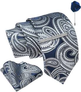 AXLON Silk Cufflink & Tie Pin Set