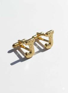 OrnateSilver Brass Cufflink Set