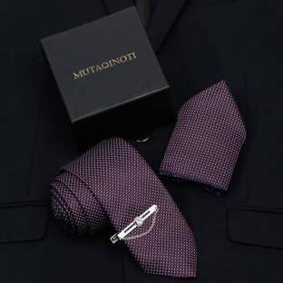 MUTAQINOTI Silk Tie Pin Set
