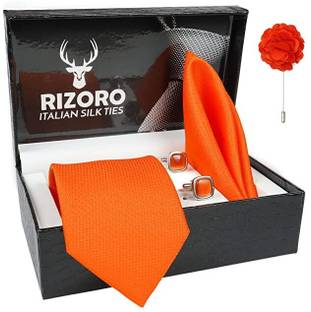 AXLON Silk Cufflink & Tie Pin Set