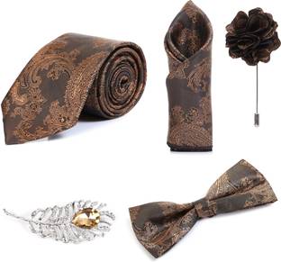 RANDOM STRIPE Alloy Cufflink & Tie Pin Set