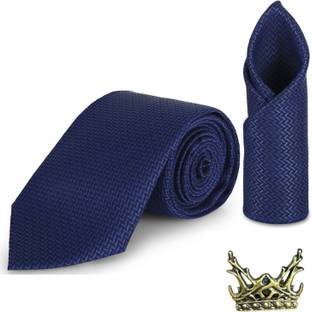 Stripe Silk Tie Pin Set