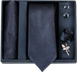 RANDOM STRIPE Satin Tie & Cufflink