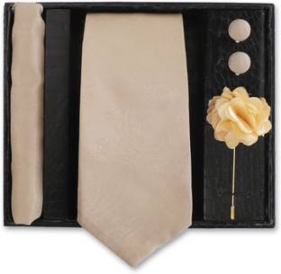 RANDOM STRIPE Silk Cufflink & Tie Pin Set