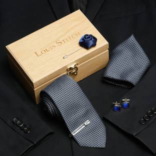LOUIS STITCH Silk Tie & Cufflink