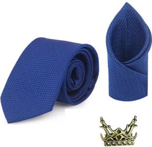 Stripe Silk Tie Pin Set