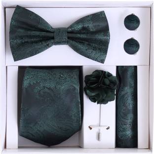 RANDOM STRIPE Satin Cufflink & Tie Pin Set