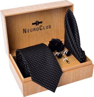 NEUROCLUB Silk Cufflink & Tie Pin Set