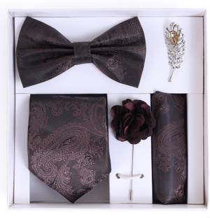 RANDOM STRIPE Alloy Cufflink & Tie Pin Set