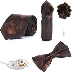 RANDOM STRIPE Alloy Cufflink & Tie Pin Set