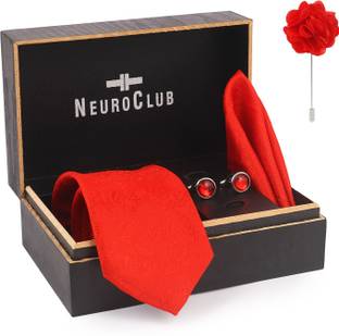NEUROCLUB Silk Cufflink & Tie Pin Set