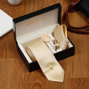 MUTAQINOTI Silk Tie & Cufflink