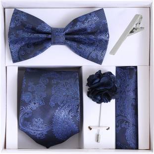 RANDOM STRIPE Satin Cufflink & Tie Pin Set