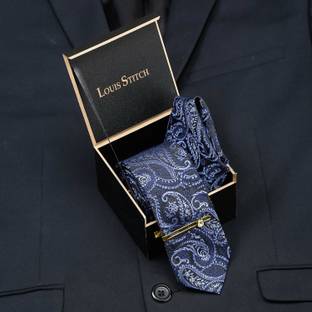 LOUIS STITCH Silk Tie Pin Set