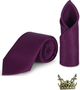 Stripe Silk Tie Pin Set
