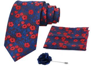 AXLON Silk Cufflink & Tie Pin Set