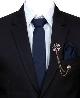 RANDOM STRIPE Silk Tie Pin Set