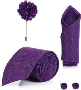 RANDOM STRIPE Satin Cufflink & Tie Pin Set