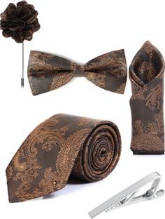 RANDOM STRIPE Satin Cufflink & Tie Pin Set