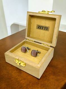 Zitti Brass, Stainless Steel, Steel Cufflink