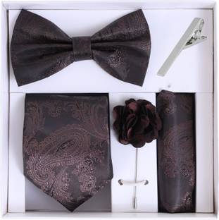 RANDOM STRIPE Satin Cufflink & Tie Pin Set