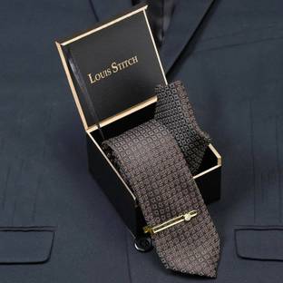 LOUIS STITCH Silk Tie Pin Set
