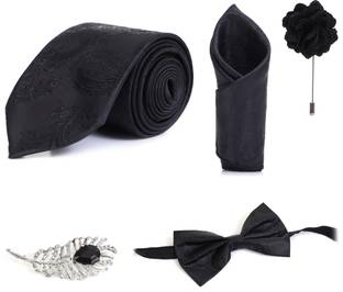 RANDOM STRIPE Alloy Cufflink & Tie Pin Set