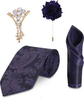 RANDOM STRIPE Silk Tie Pin Set