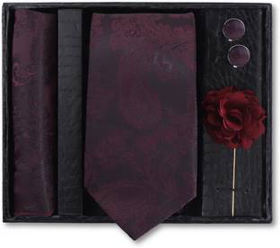 RANDOM STRIPE Silk Cufflink & Tie Pin Set