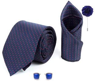 AXLON Silk Cufflink & Tie Pin Set