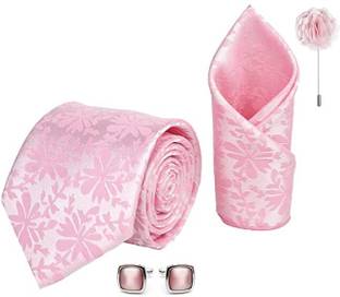 AXLON Silk Cufflink & Tie Pin Set