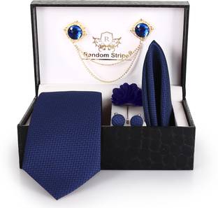 Roman Touch Silk Cufflink & Tie Pin Set