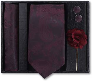 RANDOM STRIPE Silk Cufflink & Tie Pin Set