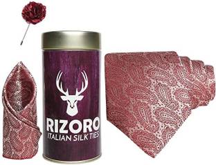 AXLON Silk Cufflink & Tie Pin Set