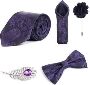 RANDOM STRIPE Alloy Cufflink & Tie Pin Set