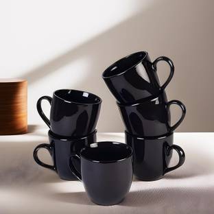 love unlimited Pack of 6 Ceramic Set of 6 | Tea/ Coffee Mugs for Home Office