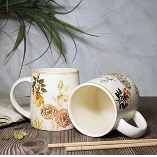 AAV WORLD Pack of 2 Ceramic ELEPHANT MUG SET (PAIR OF 2)