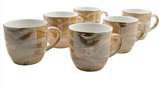 The Cuppist Pack of 6 Bone China, Ceramic Small size Premium Bone china Tea Cups Set | Coffee Mugs for Home Office Use