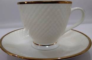 UNICON Pack of 12 Bone China NEW DIMAND CUP SOUCER SET