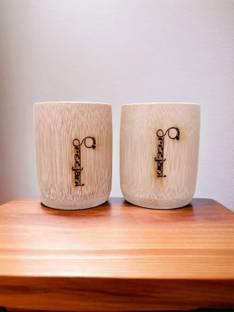 Sreejani Pack of 2 Bamboo Bamboo Cups